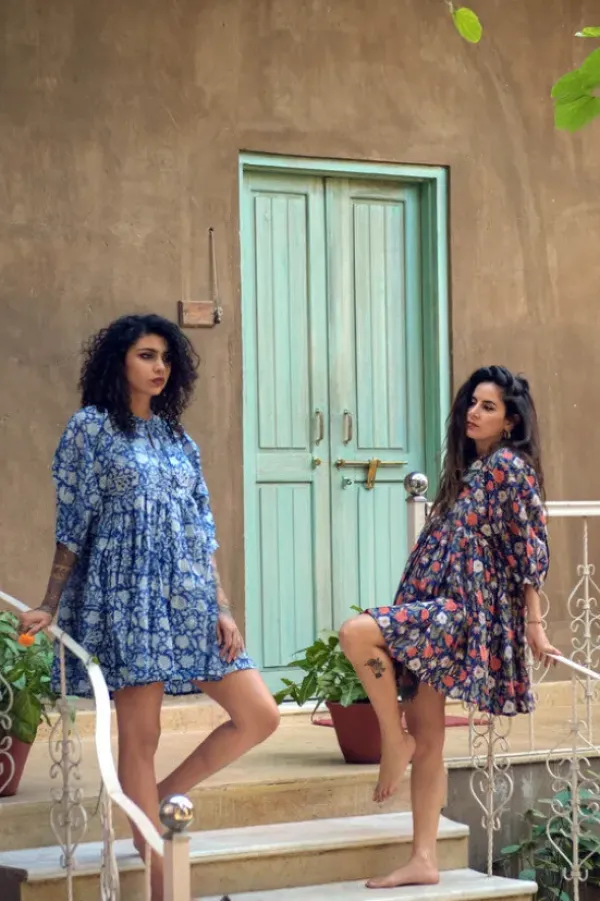 The TwoSisters Bohemian|Bohemian Jurken-Alice korte Jurk