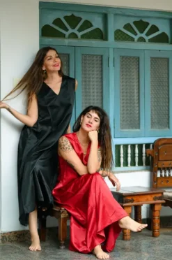 The TwoSisters Plus Size|Plus Size-Amatista Zomerjurk Knalrood