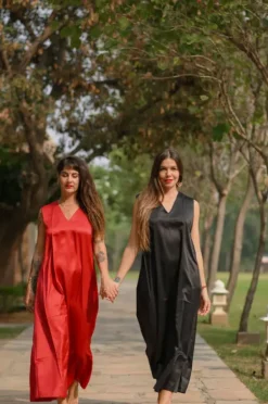The TwoSisters Plus Size|Plus Size-Amatista Zomerjurk Zwart