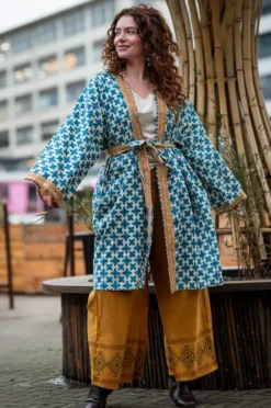The TwoSisters Plus Size|Kantha-Anat Kimono