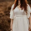 The TwoSisters Plus Size|Zwangerschapsjurk-Angel dress wit
