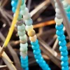 The TwoSisters Kettingen|Buddhist Malas-Aquamarijn Amazoniet Mala