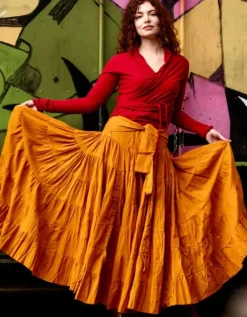 The TwoSisters Tops|Plus Size-Astarte Top Bamboo/Cotton Rood