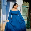 The TwoSisters Plus Size|Plus Size-Athena Jurk Koningsblauw