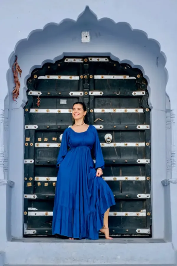 The TwoSisters Plus Size|Plus Size-Athena Jurk Koningsblauw
