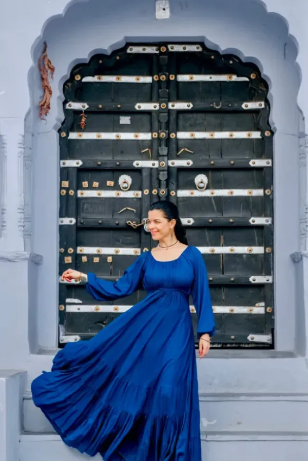 The TwoSisters Plus Size|Plus Size-Athena Jurk Koningsblauw