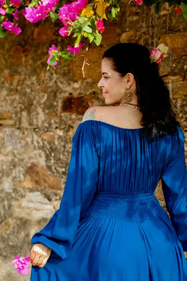 The TwoSisters Plus Size|Plus Size-Athena Jurk Koningsblauw