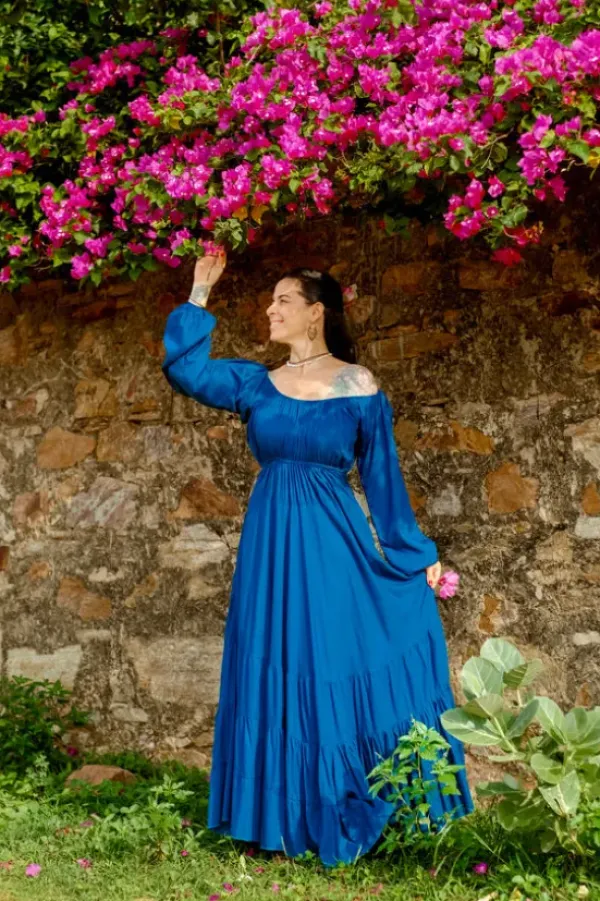 The TwoSisters Plus Size|Plus Size-Athena Jurk Koningsblauw
