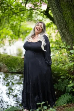 The TwoSisters Plus Size|Plus Size-Athena Jurk Zwart