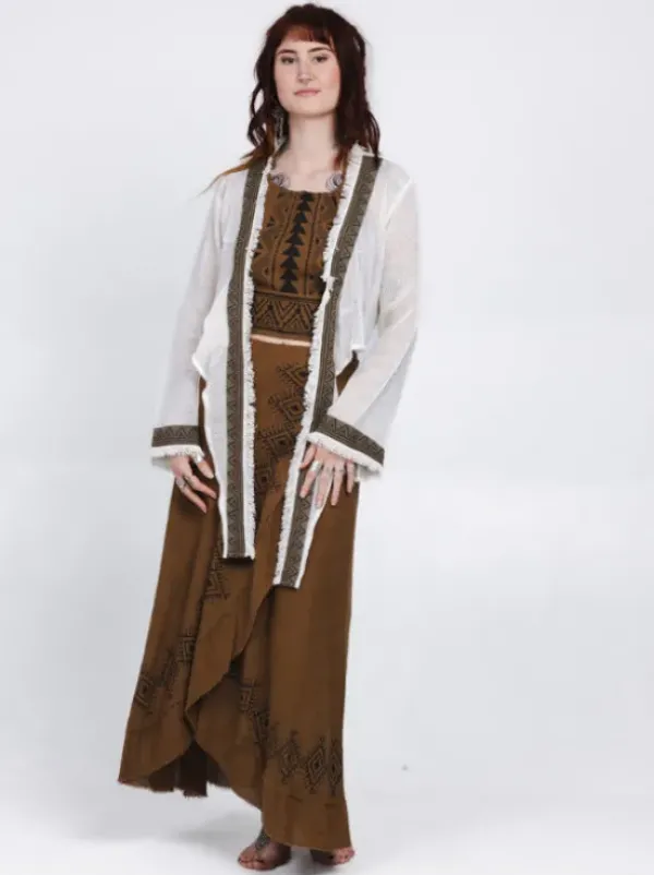 The TwoSisters Tops|Nomad Chic Collectie-Aurora Top Gebroken wit