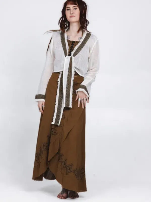 The TwoSisters Tops|Nomad Chic Collectie-Aurora Top Gebroken wit
