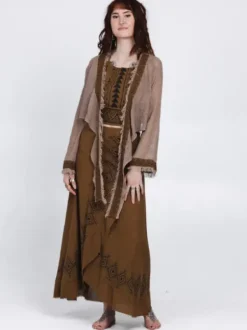 The TwoSisters Tops|Nomad Chic Collectie-Aurora Top Lichtbruin