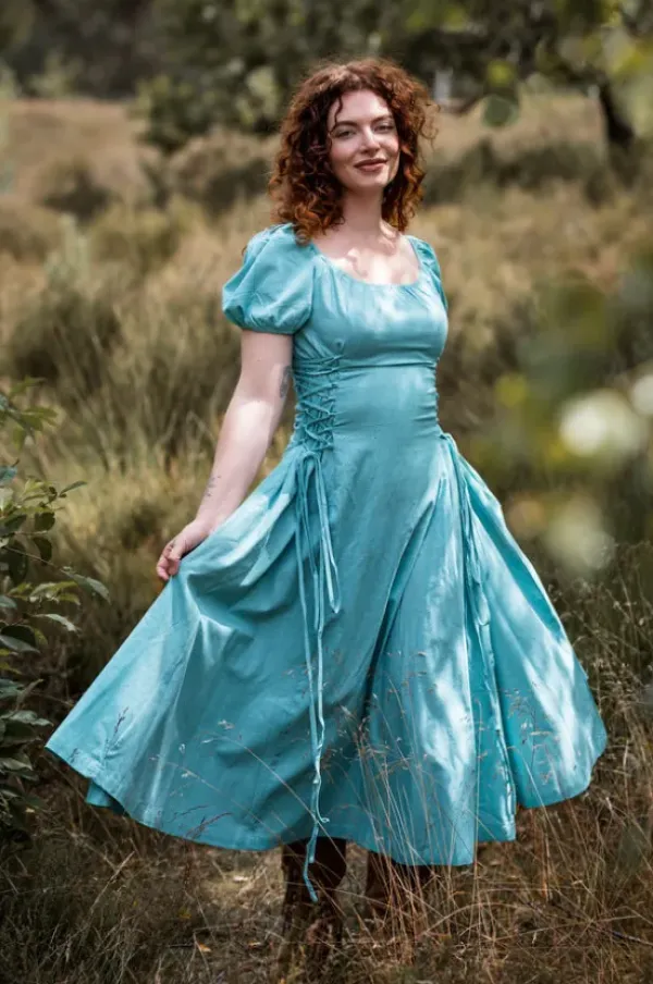 The TwoSisters Gypsy|Zomer-Belle Jurk Licht Blauw