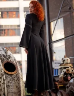The TwoSisters Plus Size|Plus Size-Berkana Jurk Zwart (t/m maat 52)