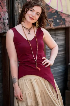 The TwoSisters Tops|Zomer-Best Top Ever Marroon rood