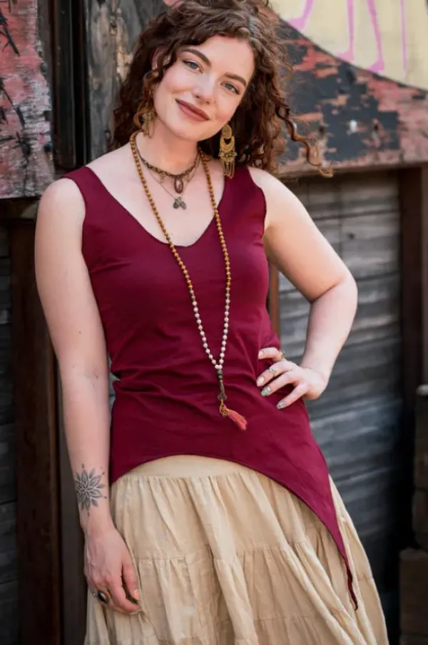 The TwoSisters Tops|Zomer-Best Top Ever Marroon rood