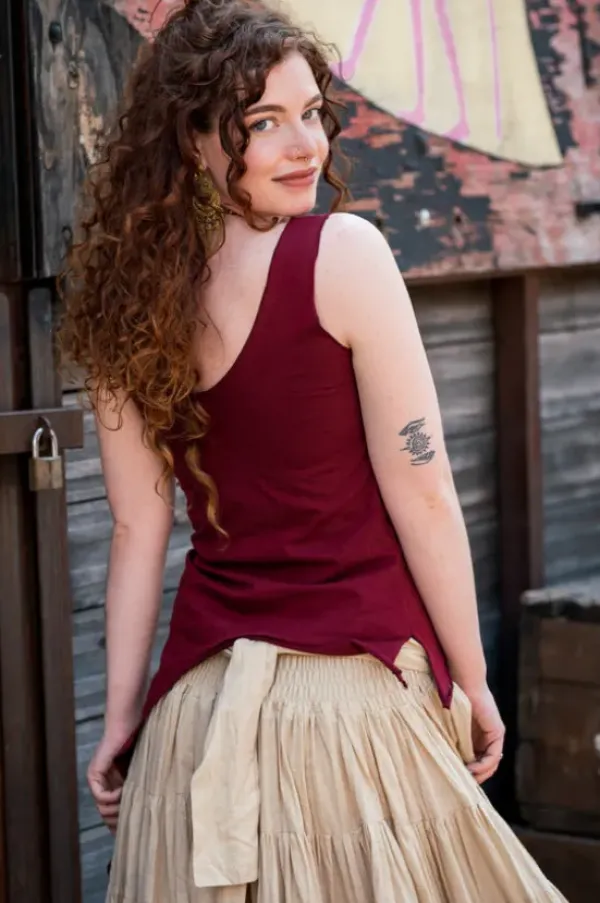 The TwoSisters Tops|Zomer-Best Top Ever Marroon rood