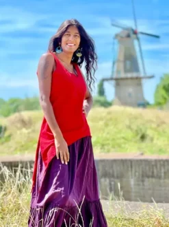 The TwoSisters Tops|Zomer-Best Top Ever Vuur Rood
