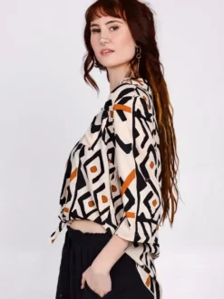 The TwoSisters Tops|Lange Mouw-Blouse Amalfi