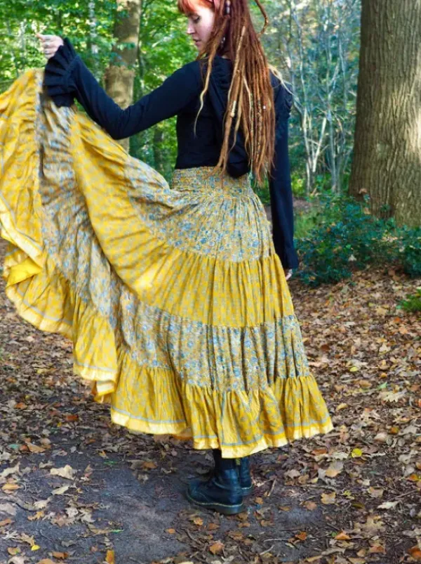 The TwoSisters Zijden Rokken|Zijden Bohemian Rokken-Bohemian Rok 529