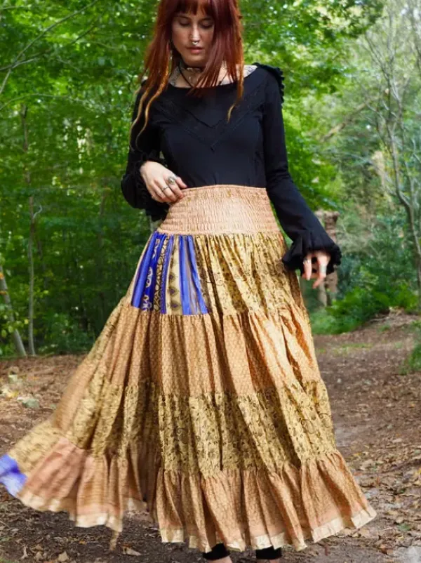 The TwoSisters Zijden Rokken|Zijden Bohemian Rokken-Bohemian Rok 527