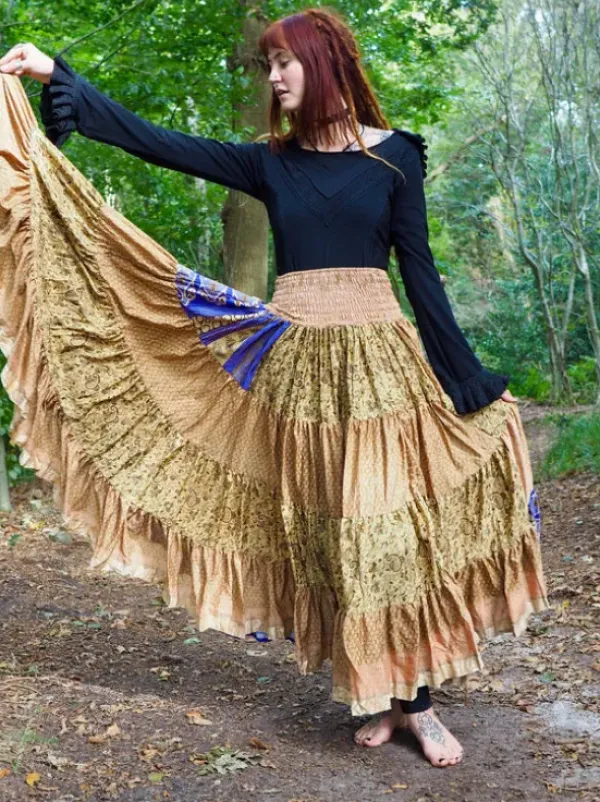 The TwoSisters Zijden Rokken|Zijden Bohemian Rokken-Bohemian Rok 527