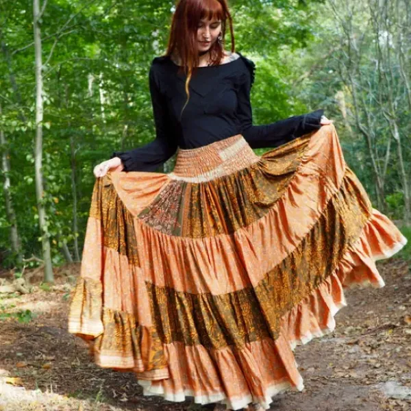 The TwoSisters Zijden Rokken|Zijden Bohemian Rokken-Bohemian Rok 515