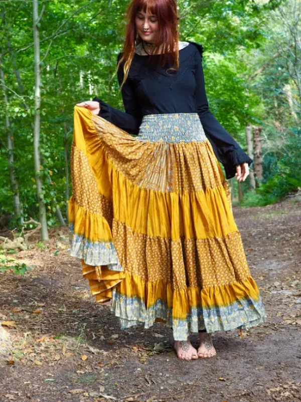 The TwoSisters Zijden Rokken|Zijden Bohemian Rokken-Bohemian Rok 510