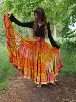 The TwoSisters Zijden Rokken|Zijden Bohemian Rokken-Bohemian Rok 439