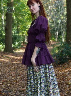 The TwoSisters Tops|Zomer-Boho Blouse Paars