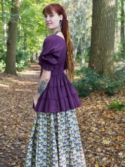 The TwoSisters Tops|Zomer-Boho Blouse Paars