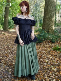 The TwoSisters Tops|Zomer-Boho Blouse Zwart