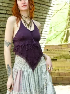 The TwoSisters Tops|Zomer-Boho Top Aphrodite Paars