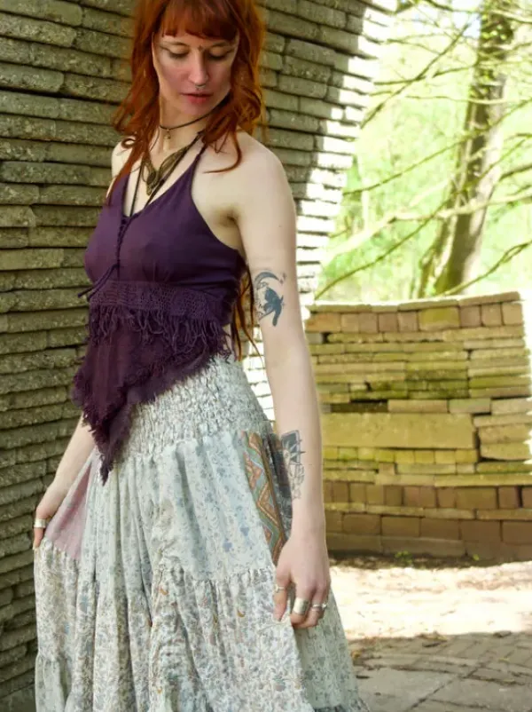 The TwoSisters Tops|Zomer-Boho Top Aphrodite Paars