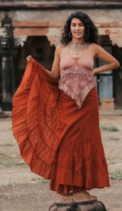 The TwoSisters Tops|Zomer-Boho Top Aphrodite Roze