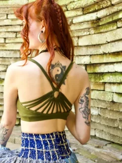 The TwoSisters Tops|Bratops-Bratop Aurora Groen