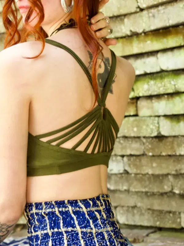 The TwoSisters Tops|Bratops-Bratop Aurora Groen