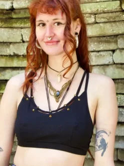 The TwoSisters Tops|Bratops-Bratop Aurora Zwart