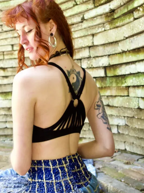 The TwoSisters Tops|Bratops-Bratop Aurora Zwart