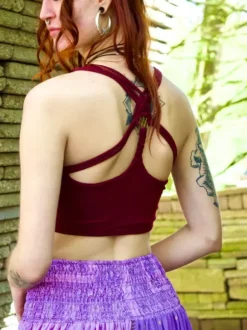 The TwoSisters Tops|Bratops-Bratop Freya Marroonrood
