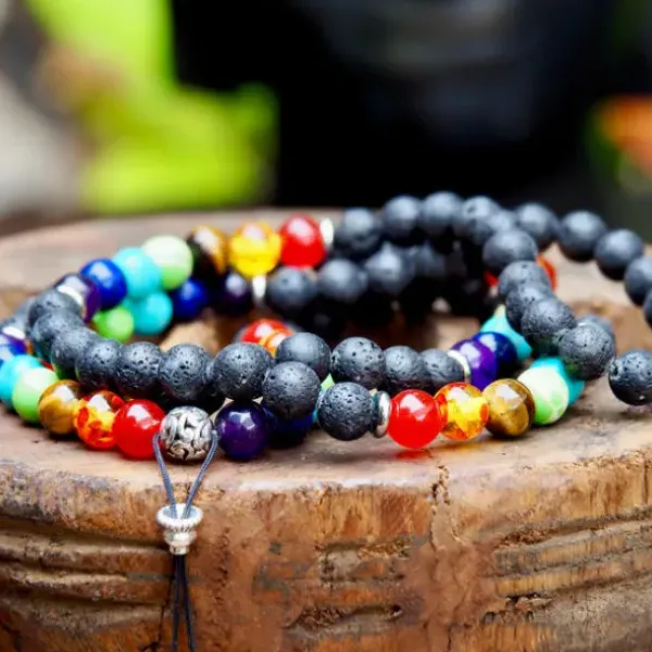 The TwoSisters Kettingen|Buddhist Malas-Chakra balans Mala