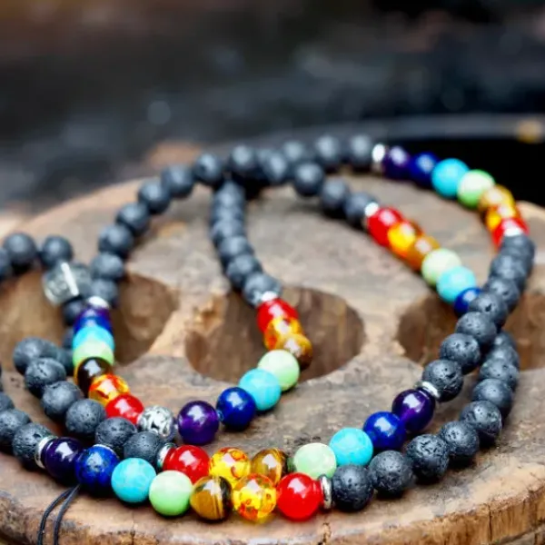 The TwoSisters Kettingen|Buddhist Malas-Chakra balans Mala