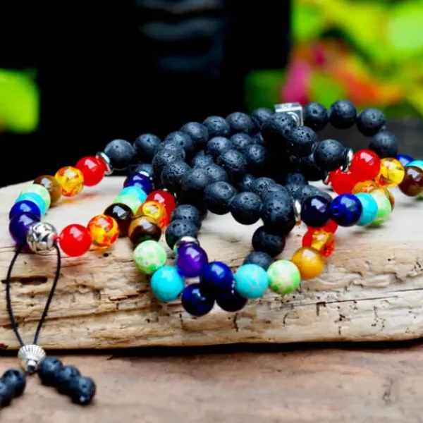 The TwoSisters Kettingen|Buddhist Malas-Chakra balans Mala