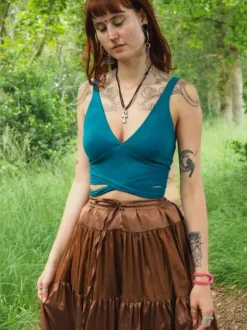 The TwoSisters Tops|Bratops-Demeter Bratop Turquoise