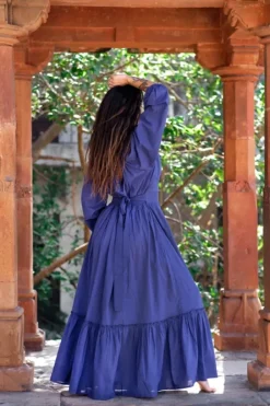 The TwoSisters Bohemian|Bohemian Jurken-Devi Dress Blauw