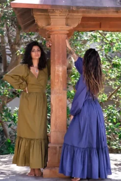 The TwoSisters Bohemian|Bohemian Jurken-Devi Dress Blauw