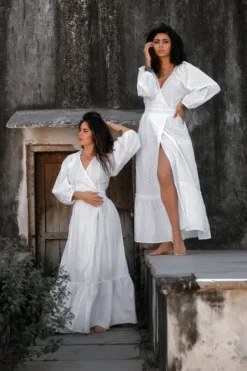 The TwoSisters Bohemian|Bohemian Jurken-Devi Dress Broderie