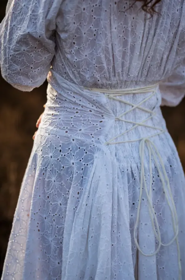 The TwoSisters Bohemian|Bohemian Jurken-Dream Dress Wit Broderie