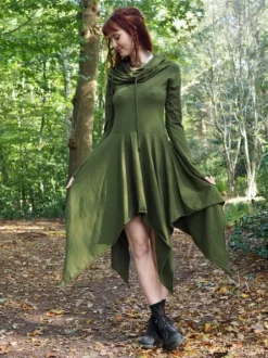 The TwoSisters Plus Size|Gypsy-Elven Pixie Dress Groen