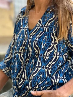 The TwoSisters Ibiza|Flamenco-Flamenco Rok & Blouse Blauw